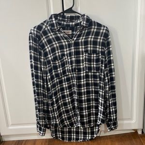 black and white flannel
